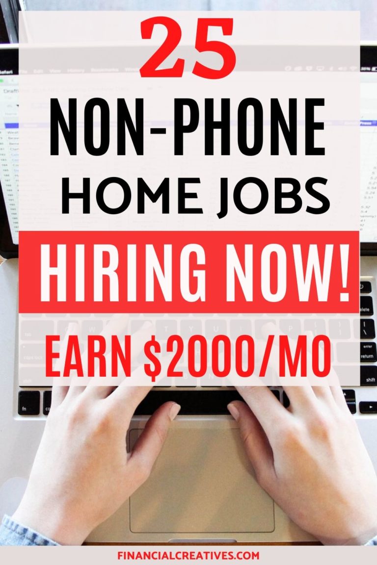 25 Work From Home Jobs That Don’t Require A Phone Non Phone Work From