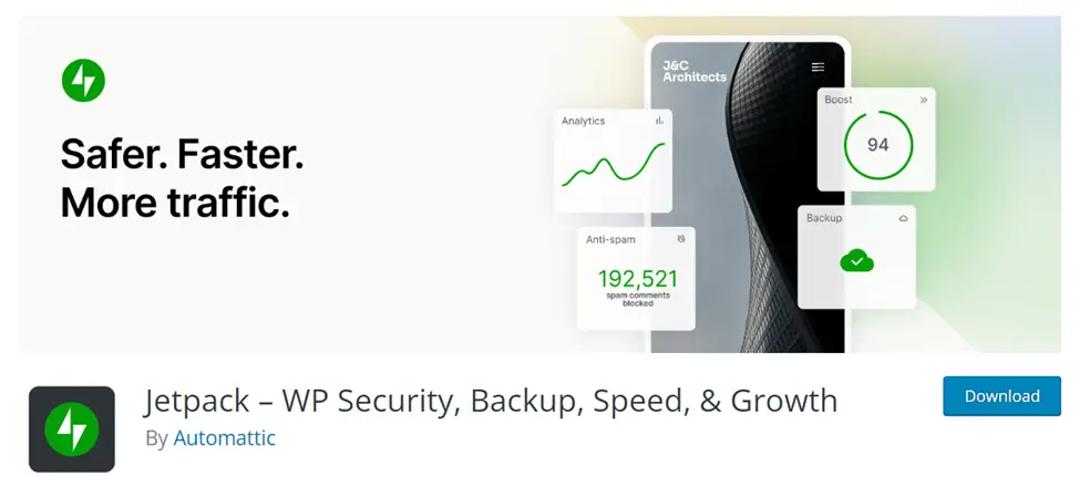 Jetpack - WP Security, Backup, Speed & Growth