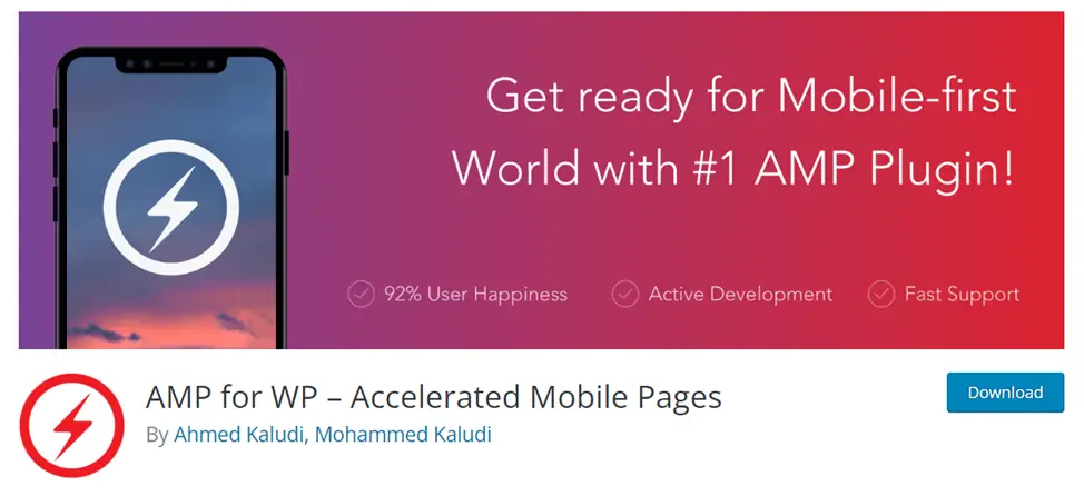 AMP pages are characterized by fast loading web pages on mobile devices