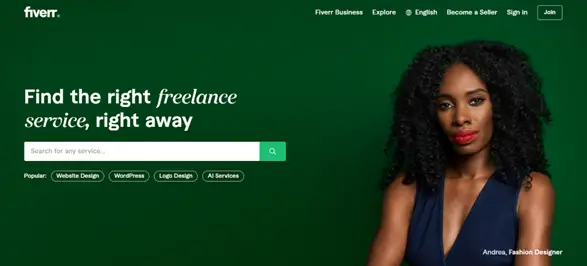 Fiverr allows you to monetize your skills